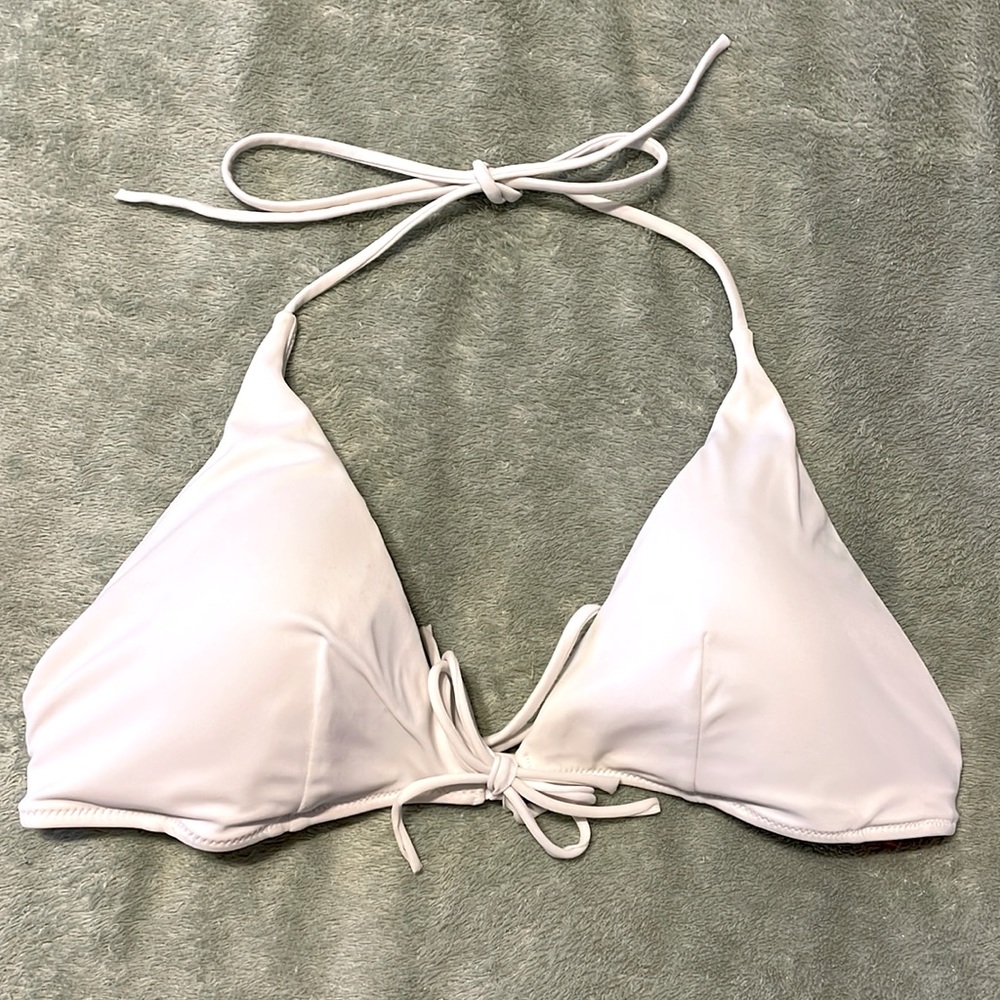 Victoria’s Secret bikini top. White. Size medium - Picture 1 of 5